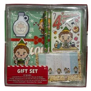 NWT Elf the Movie Holiday Christmas Stationary Journal Gift Set